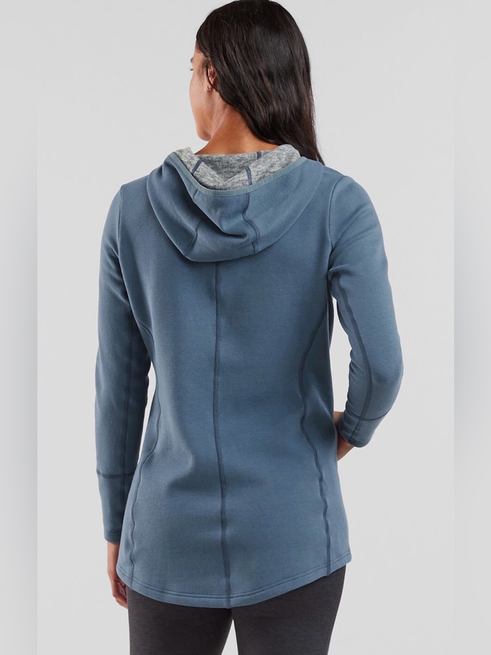 Title Nine Women’s Gray Hooded Mighty Tunic, Size Large - Picture 3 of 10